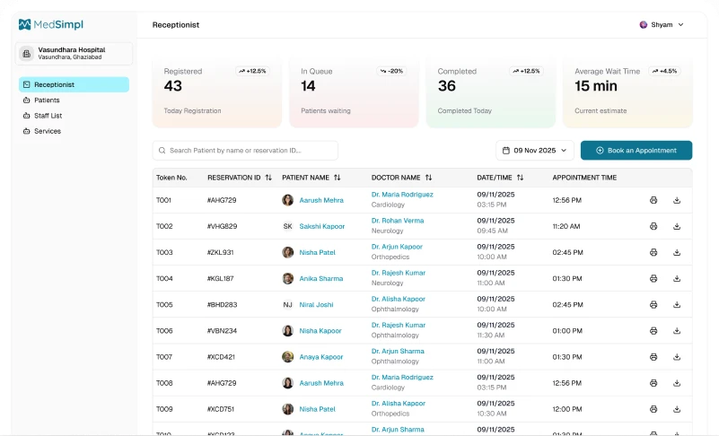 MedSimpl Mobile Dashboard